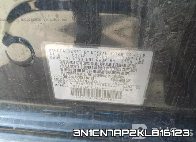 3N1CN7AP2KL816123 фото 10