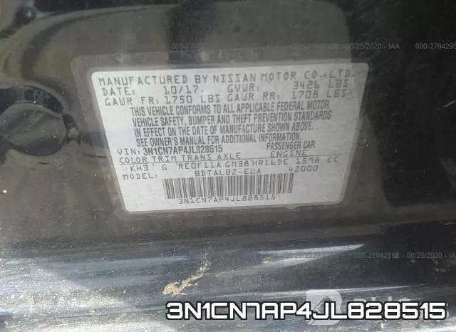 3N1CN7AP4JL828515 фото 10