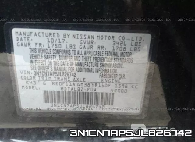 3N1CN7AP5JL826742 фото 10