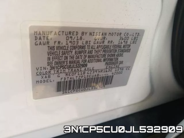 3N1CP5CU0JL532909 фото 2