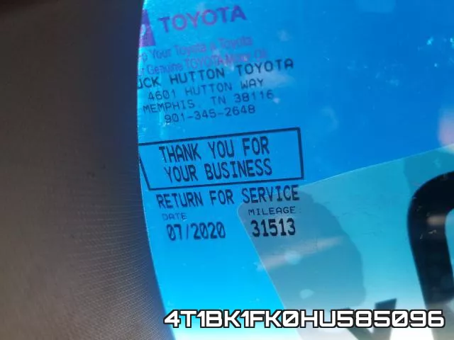 4T1BK1FK0HU585096 фото 9