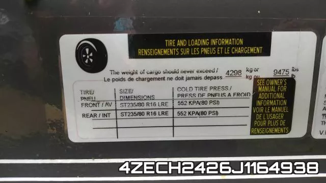 4ZECH2426J1164938 фото 10