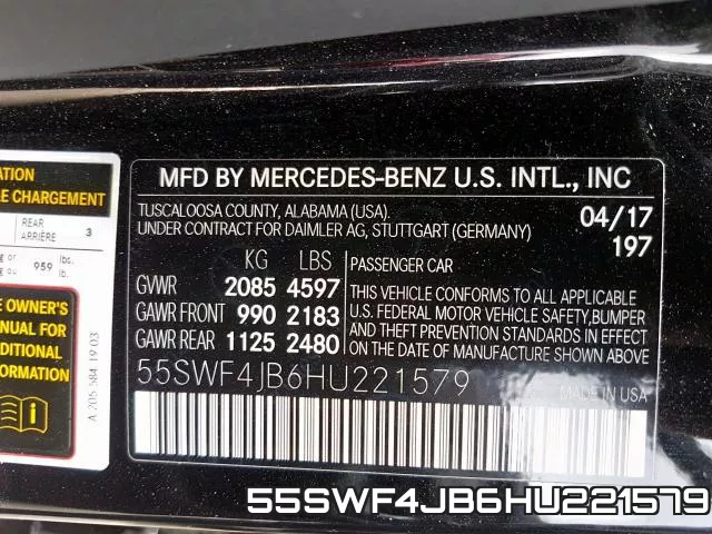 55SWF4JB6HU221579 фото 2