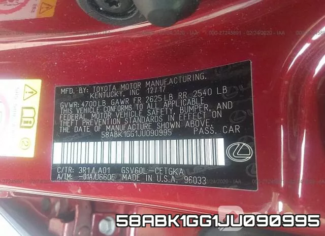 58ABK1GG1JU090995 фото 10
