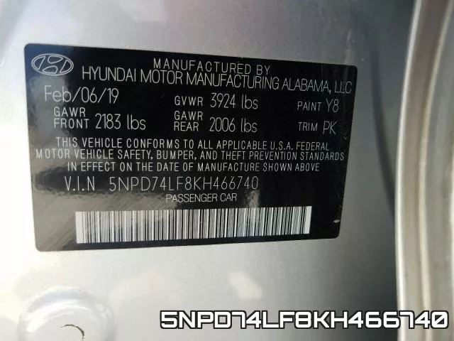 5NPD74LF8KH466740 фото 2