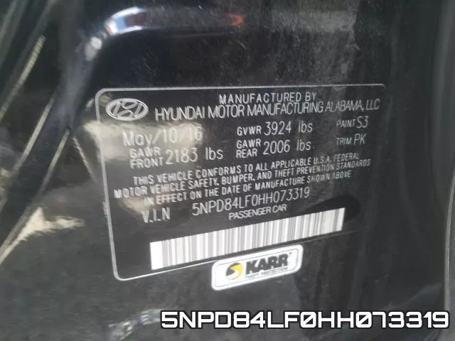 5NPD84LF0HH073319 фото 2