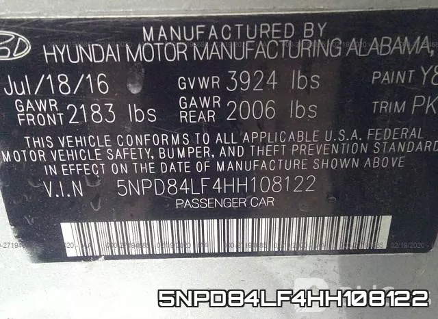 5NPD84LF4HH108122 фото 10