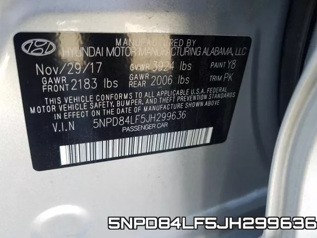 5NPD84LF5JH299636 фото 2