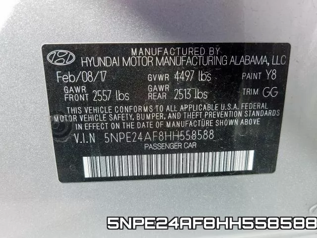 5NPE24AF8HH558588 фото 2