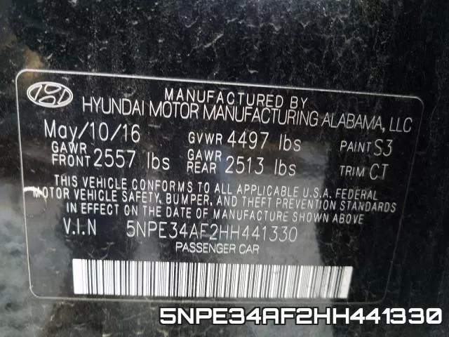 5NPE34AF2HH441330 фото 2
