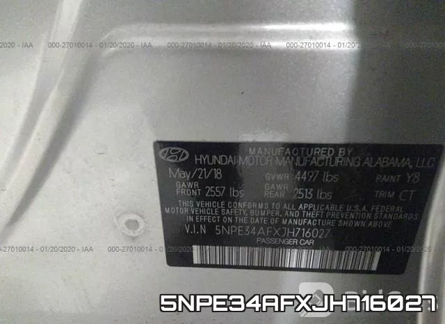 5NPE34AFXJH716027 фото 10