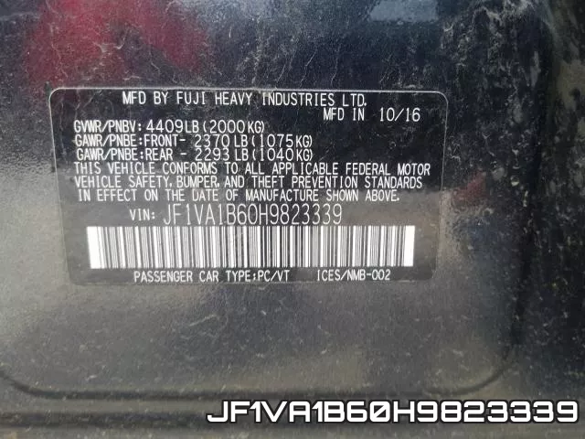 JF1VA1B60H9823339 фото 2