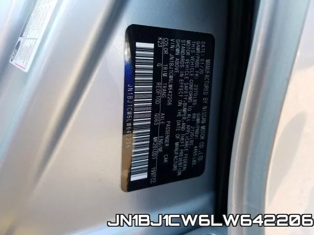JN1BJ1CW6LW642206 фото 2
