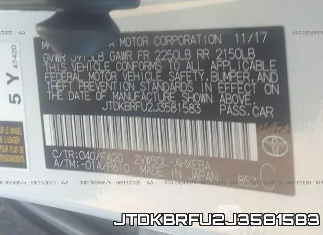 JTDKBRFU2J3581583 фото 10