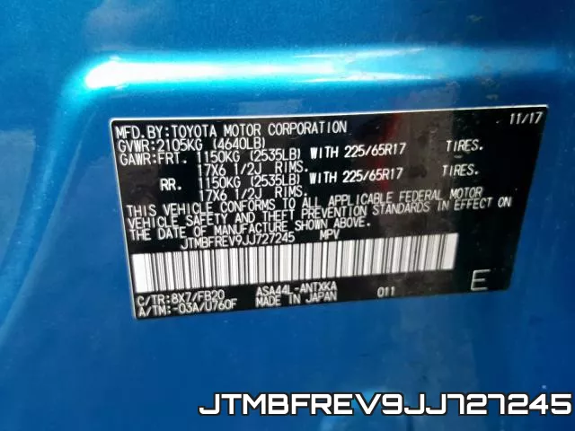 JTMBFREV9JJ727245 фото 2