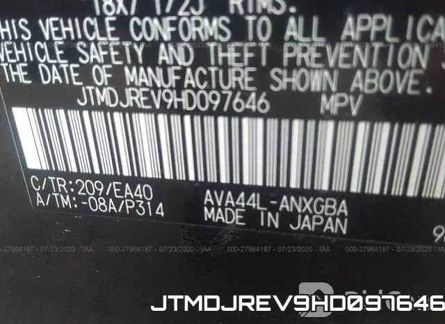 JTMDJREV9HD097646 фото 10