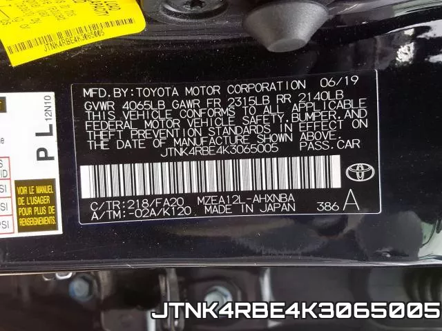 JTNK4RBE4K3065005 фото 2