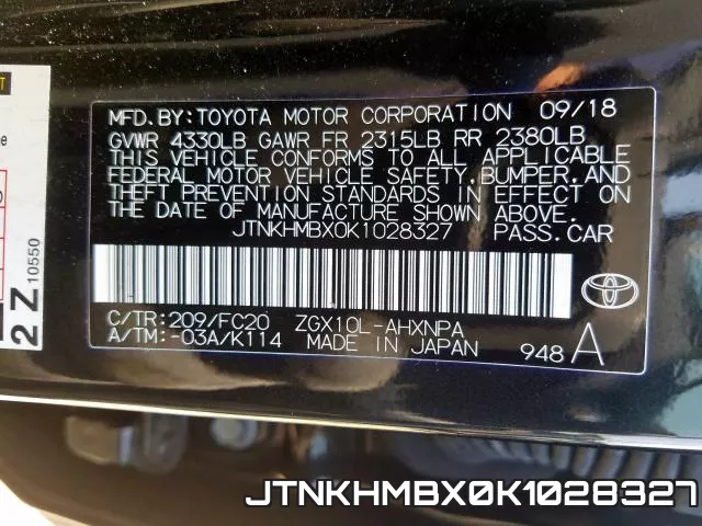 JTNKHMBX0K1028327 фото 2