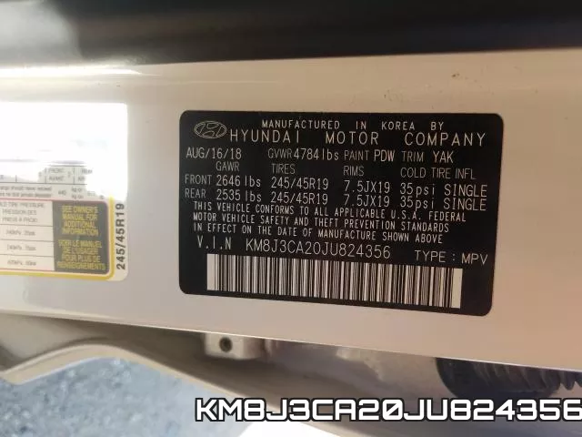 KM8J3CA20JU824356 фото 2