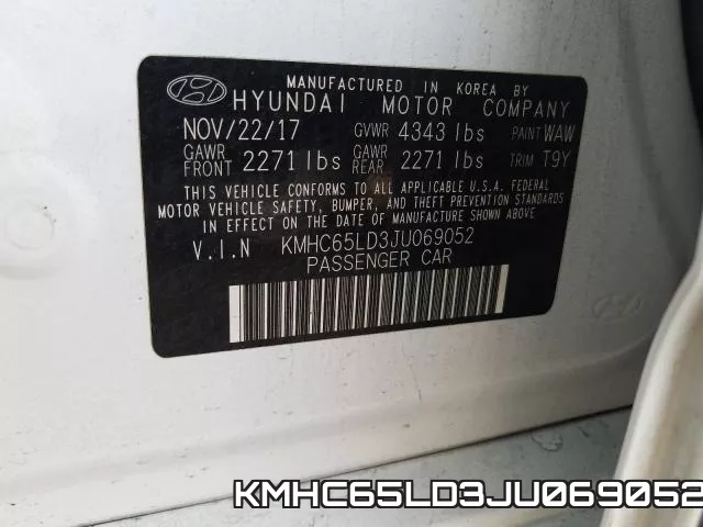 KMHC65LD3JU069052 фото 2