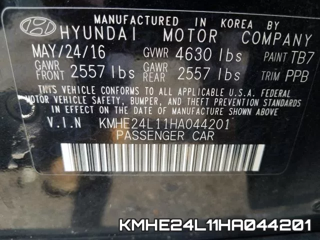 KMHE24L11HA044201 фото 2