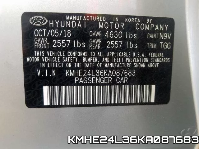 KMHE24L36KA087683 фото 2