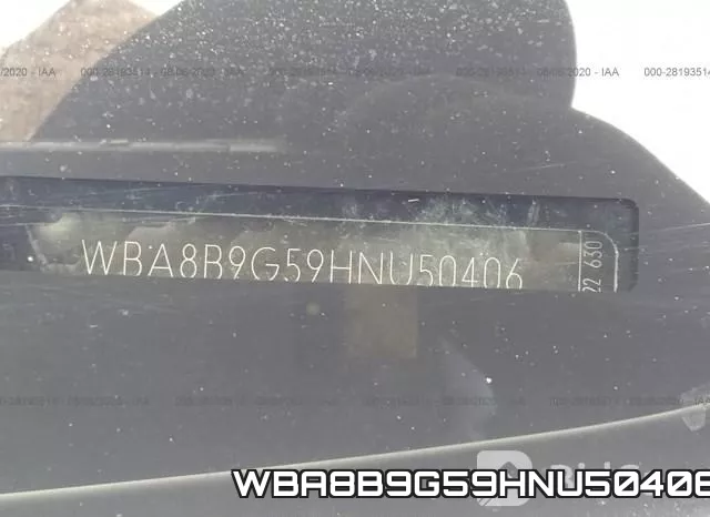 WBA8B9G59HNU50406 фото 10