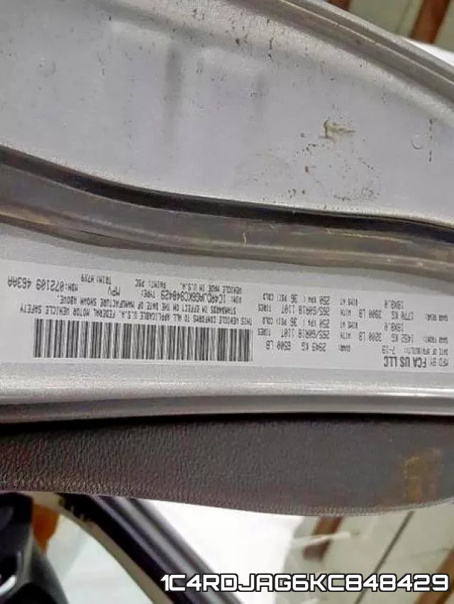 1C4RDJAG6KC848429 фото 2