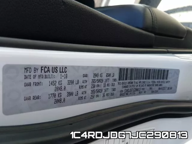1C4RDJDG7JC290813 фото 2