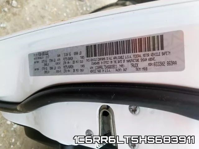 1C6RR6LT5HS683911 фото 2