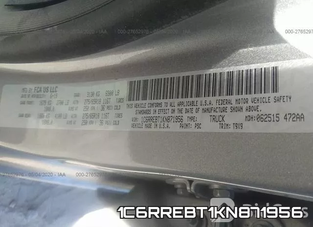 1C6RREBT1KN871956 фото 10