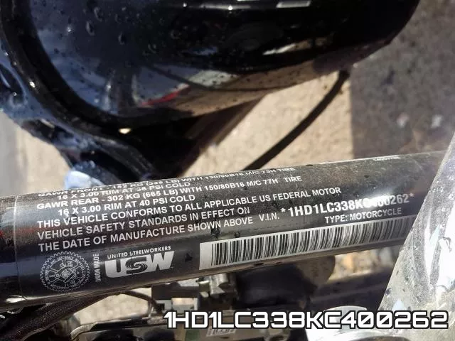 1HD1LC338KC400262 фото 2