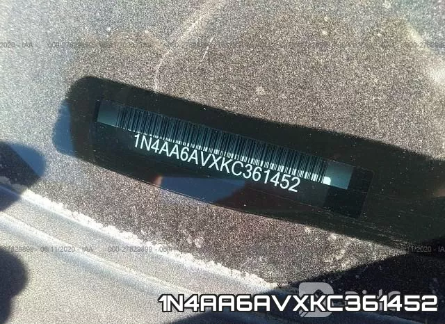 1N4AA6AVXKC361452 фото 10
