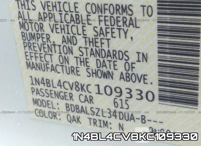 1N4BL4CV8KC109330 фото 10