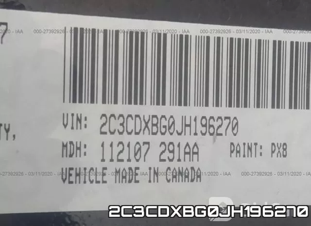 2C3CDXBG0JH196270 фото 10