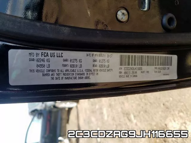 2C3CDZAG9JH116655 фото 2