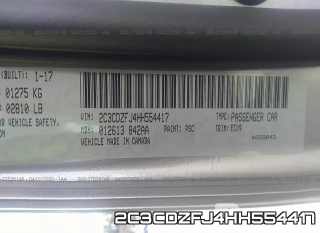 2C3CDZFJ4HH554417 фото 10
