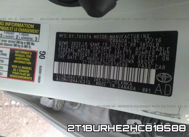 2T1BURHE2HC818588 фото 10