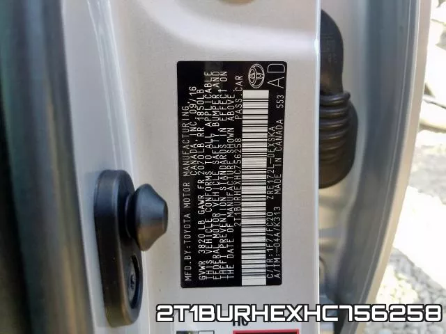 2T1BURHEXHC756258 фото 2