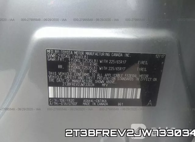 2T3BFREV2JW733034 фото 10