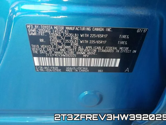 2T3ZFREV3HW392025 фото 2