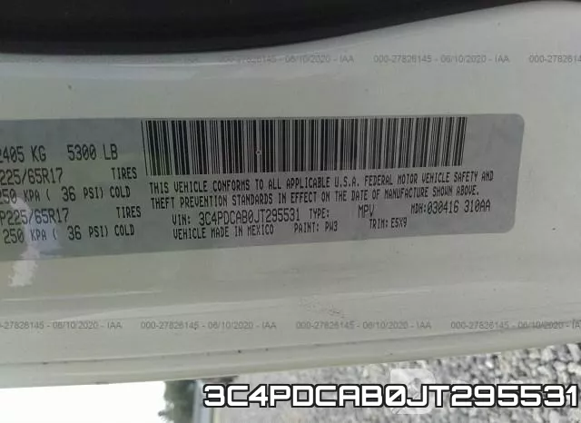 3C4PDCAB0JT295531 фото 10