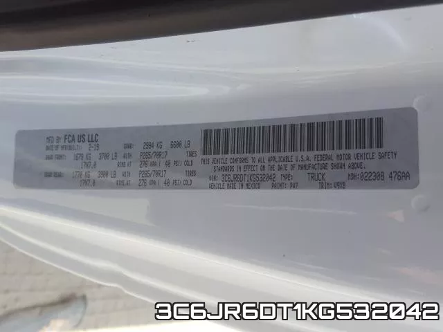 3C6JR6DT1KG532042 фото 2
