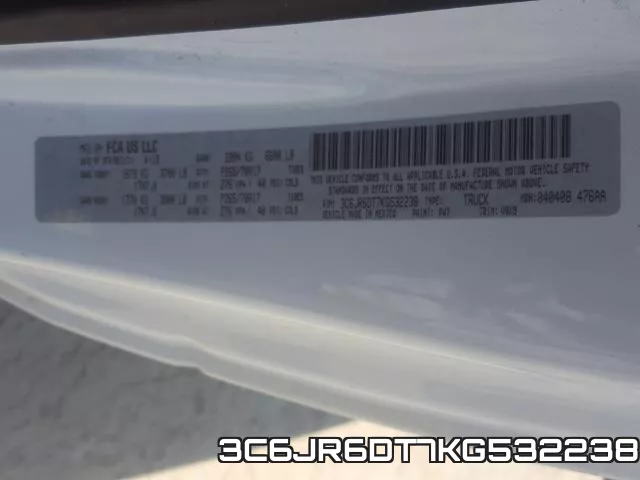 3C6JR6DT7KG532238 фото 2