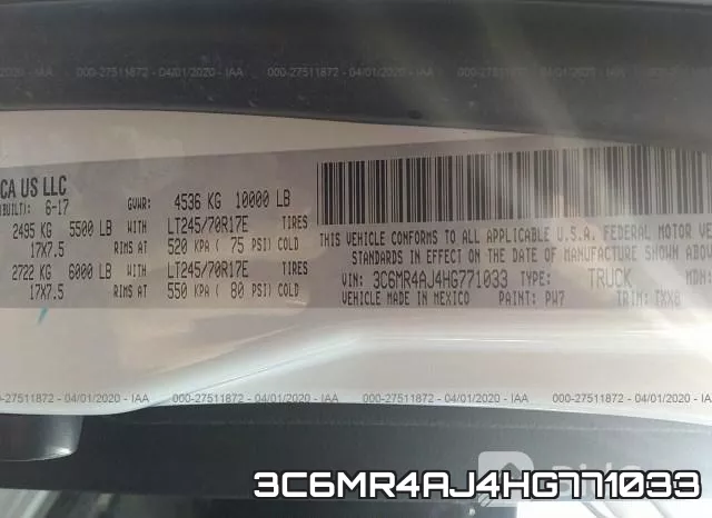 3C6MR4AJ4HG771033 фото 10
