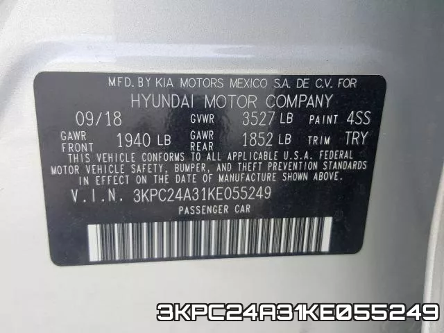 3KPC24A31KE055249 фото 2