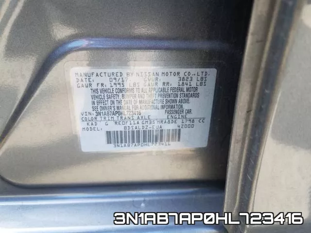 3N1AB7AP0HL723416 фото 2