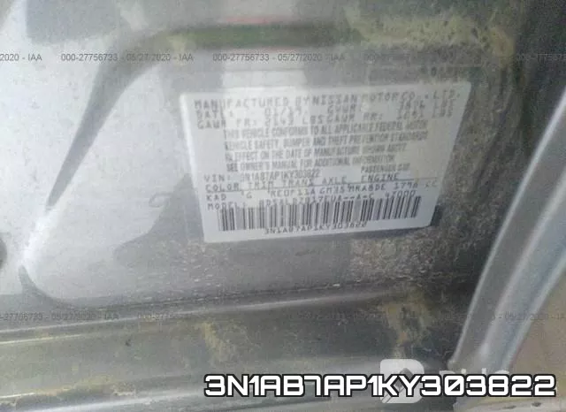3N1AB7AP1KY303822 фото 10