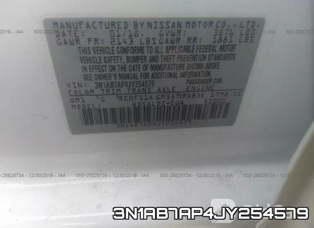 3N1AB7AP4JY254579 фото 10