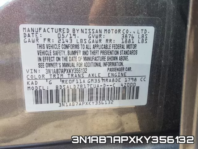 3N1AB7APXKY356132 фото 2
